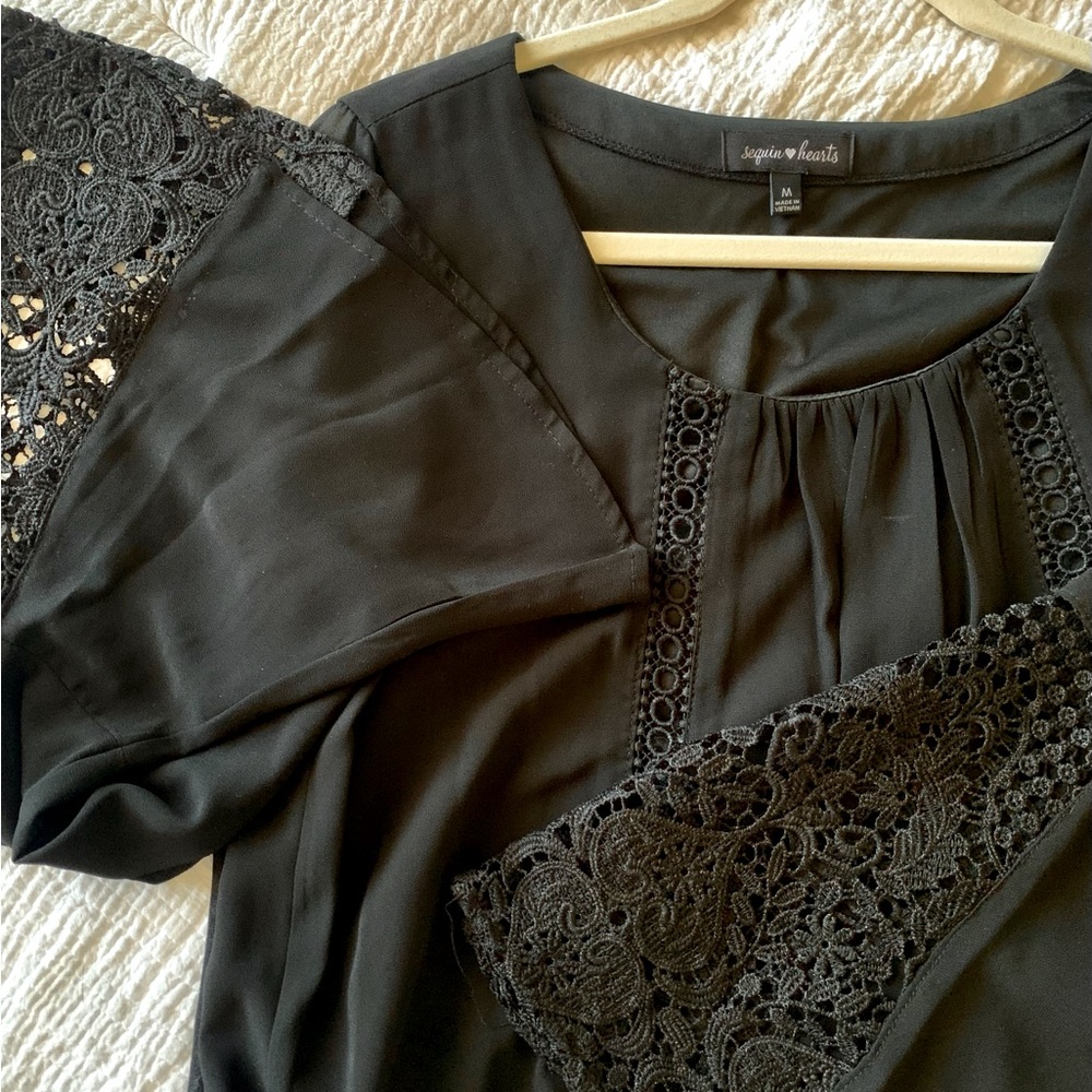 Black Lace Dress - Size M